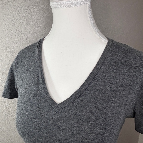 Everlane Organic Cotton V-Neck T-Shirt - Gray - Picture 2 of 8